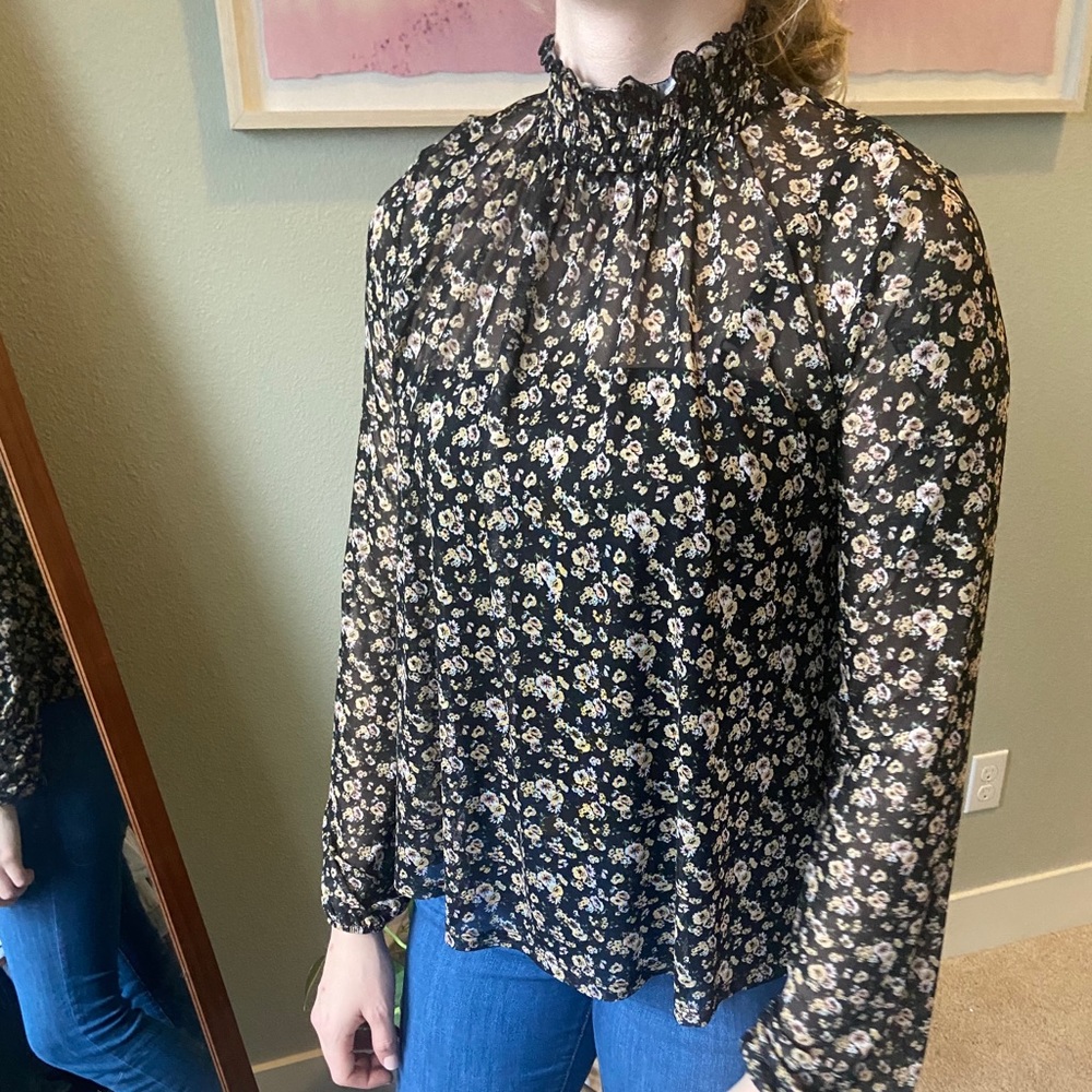 NWOT wild fable floral turtleneck